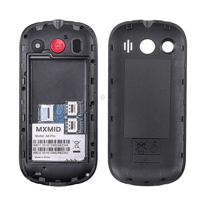 MXMID A8 Pro, 2.0 inch Big Button Rugged Style Senior Phone, SOS, BT, Torch, Network: 2G, Plug:AU Plug(Green)