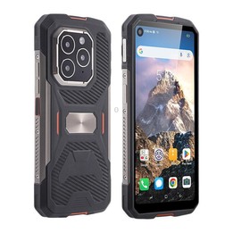 UNIWA F915 Rugged Phone, 4GB+64GB, 6.28 inch Android 160 Unisoc T310 Quad Core, Network: 4G, NFC, Plug:EU Plug(Black Orange)