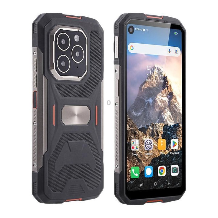 UNIWA F915 Rugged Phone, 4GB+64GB, 6.28 inch Android 160 Unisoc T310 Quad Core, Network: 4G, NFC, Plug:UK Plug(Black Orange)
