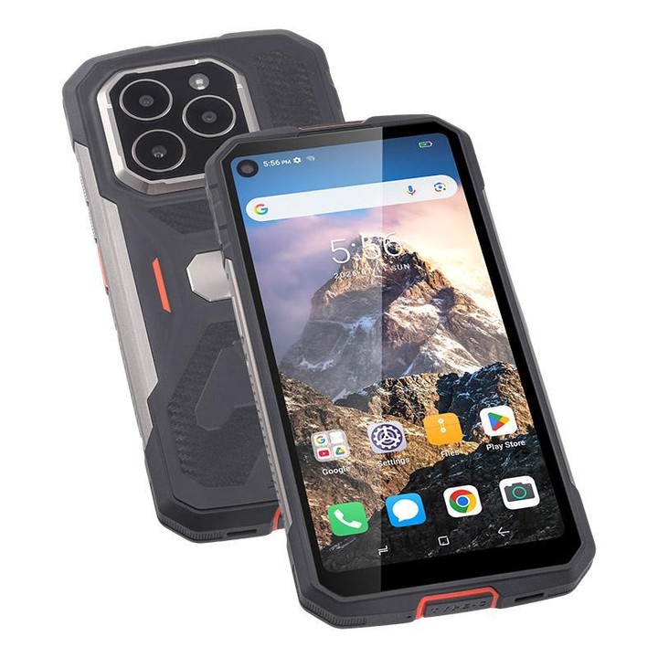 UNIWA F915 Rugged Phone, 4GB+64GB, 6.28 inch Android 160 Unisoc T310 Quad Core, Network: 4G, NFC, Plug:UK Plug(Black Orange)