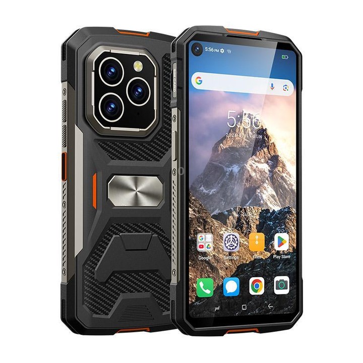 UNIWA F915 Rugged Phone, 4GB+64GB, 6.28 inch Android 160 Unisoc T310 Quad Core, Network: 4G, NFC, Plug:UK Plug(Black Orange)