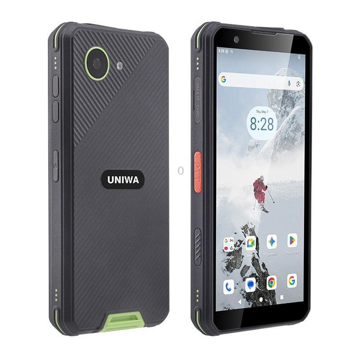 UNIWA F999 Rugged Phone, 4GB+64GB, 5.33 inch Android 16.0 Unisoc T615 UMS9230E Octa Core, PTT Button, Network: 4G, NFC, Plug:EU