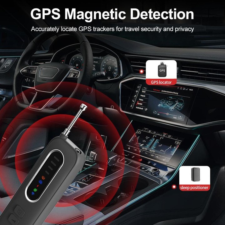 T012 Infrared Detection Privacy Camera RF Signal Detector for Hotel Privacy Protection(Black)