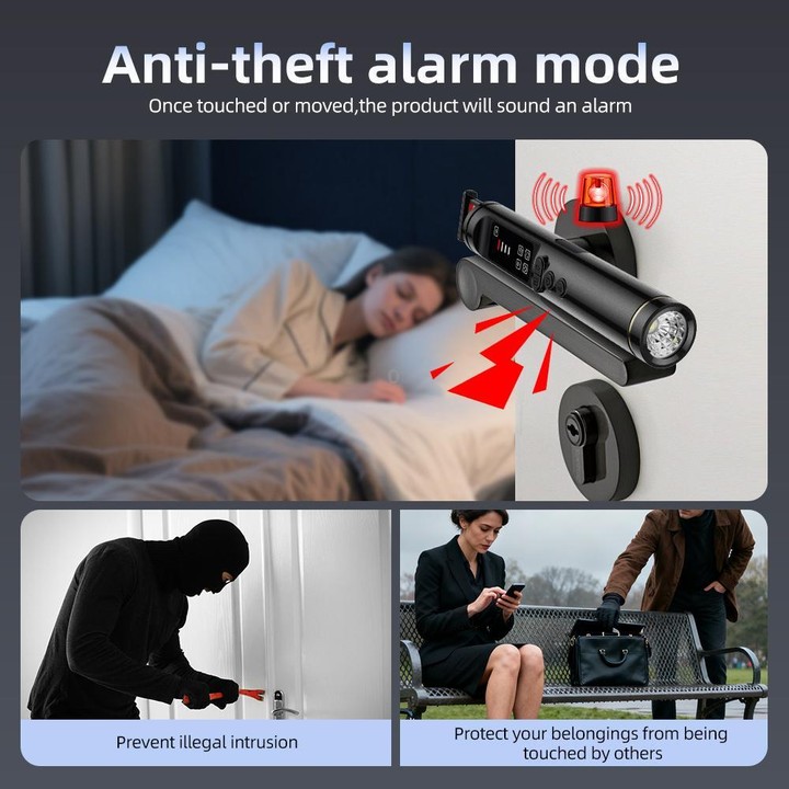 T015 Hidden Camera Detector Anti-Camera Bug Finder RF GPS Tracker Detector Signal Scanner(Black)