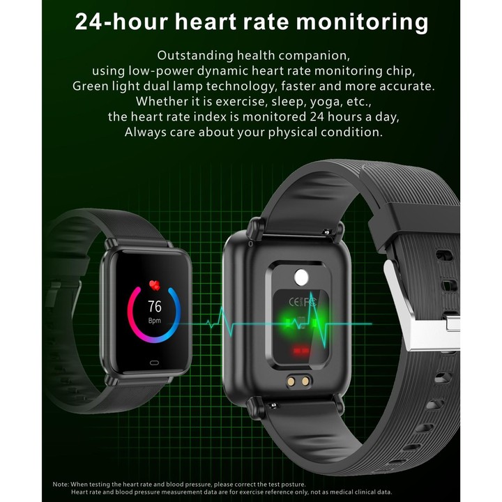 Q9T 1.3 inch TFT Touch Screen Dual-mode Bluetooth Smart Watch, Support Body Temperature Detection / Blood Oxygen Monitor / Blood