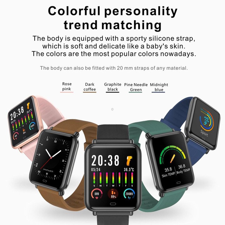 Q9T 1.3 inch TFT Touch Screen Dual-mode Bluetooth Smart Watch, Support Body Temperature Detection / Blood Oxygen Monitor / Blood