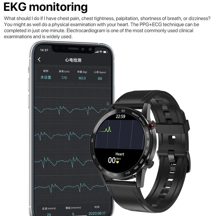 1.3 inch Touch Screen Dual-mode Bluetooth Smart Watch, Support Sleep Monitor / Heart Rate Monitor / Blood Pressure Monitoring(Bl