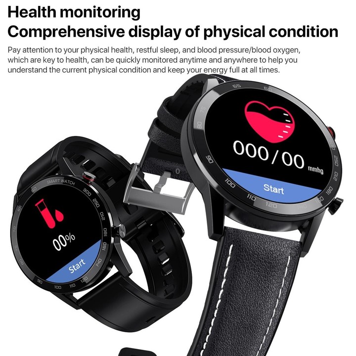 1.3 inch Touch Screen Dual-mode Bluetooth Smart Watch, Support Sleep Monitor / Heart Rate Monitor / Blood Pressure Monitoring(Bl