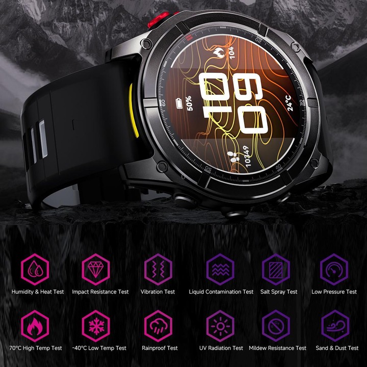 F8 Pro 1.43 inch AMOLED Screen Smart Watch Support Health Monitoring, Multi-Sport Modes(Grey Orange)