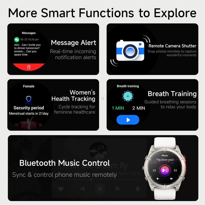 F8 Pro 1.43 inch AMOLED Screen Smart Watch Support Health Monitoring, Multi-Sport Modes(Grey Orange)