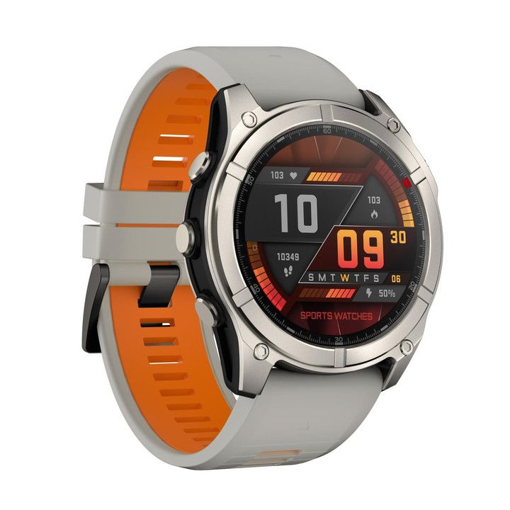 F8 Pro 1.43 inch AMOLED Screen Smart Watch Support Health Monitoring, Multi-Sport Modes(Grey Orange)