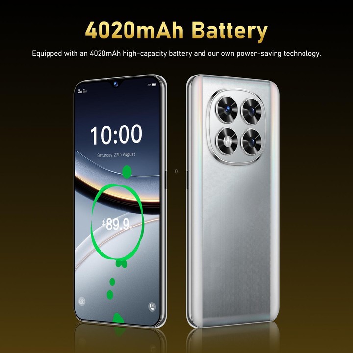 B100, 6GB+128GB, 6.53 inch Android 11 MT6771V Octa Core, Network: 4G, Dual SIM, Plug:EU Plug(Black)