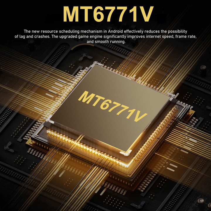 B100, 6GB+128GB, 6.53 inch Android 11 MT6771V Octa Core, Network: 4G, Dual SIM, Plug:EU Plug(Green)