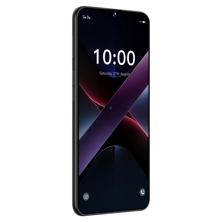 B100, 6GB+128GB, 6.53 inch Android 11 MT6771V Octa Core, Network: 4G, Dual SIM, Plug:US Plug(Black)