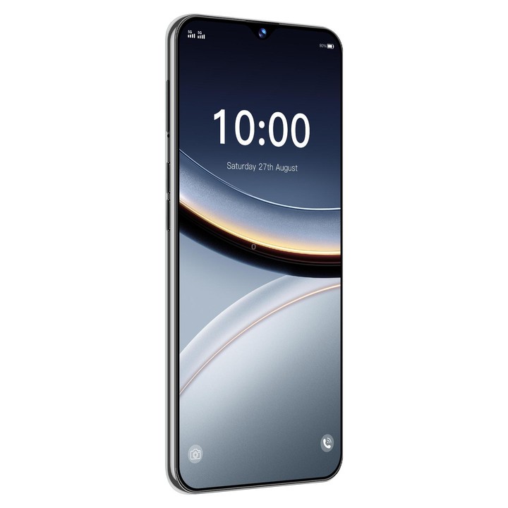 B100, 6GB+128GB, 6.53 inch Android 11 MT6771V Octa Core, Network: 4G, Dual SIM, Plug:UK Plug(Silver)