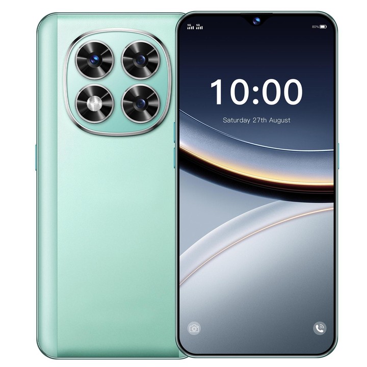 B100, 6GB+128GB, 6.53 inch Android 11 MT6771V Octa Core, Network: 4G, Dual SIM, Plug:AU Plug(Green)
