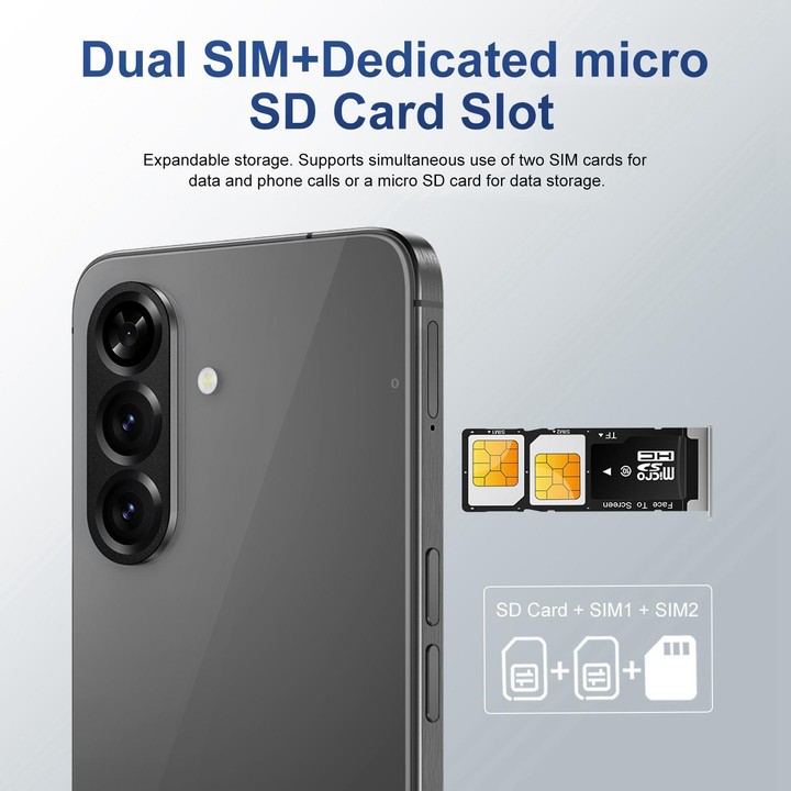 A56 / C100, 8GB+128GB, 6.6 inch Android 10 MTK6873 Octa Core, Network: 5G, Dual SIM, Plug:US Plug(Black)