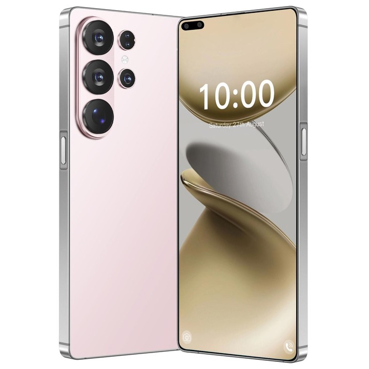S26 Ultra / C200, 8GB+128GB, 6.6 inch Android 10 MTK6873 Octa Core, Network: 5G, Dual SIM, Plug:EU Plug(Pink)