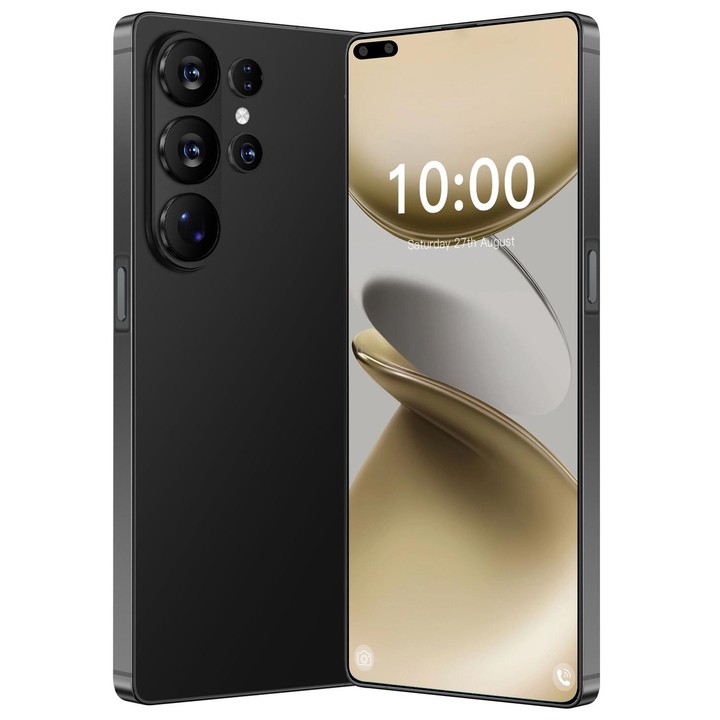 S26 Ultra / C200, 8GB+128GB, 6.6 inch Android 10 MTK6873 Octa Core, Network: 5G, Dual SIM, Plug:UK Plug(Black)