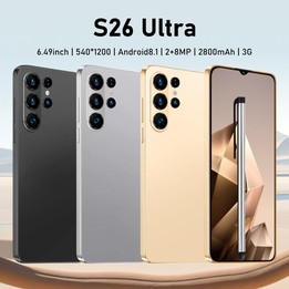 S26 Ultra / AX23, 2GB+16GB, 6.49 inch Android 8.1 MTK6580A Quad Core, Network: 3G, Dual SIM, Stylus, Plug:US Plug(Gold)