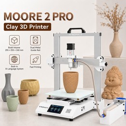 TRONXY MOORE 2 Pro Ceramic 3D Printer, Model:Standard 1L(UK Plug)