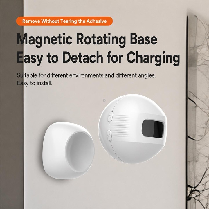 XY-501 Rechargeable Magnetic Sensor Split Welcome Doorbell(1 For 1 White)