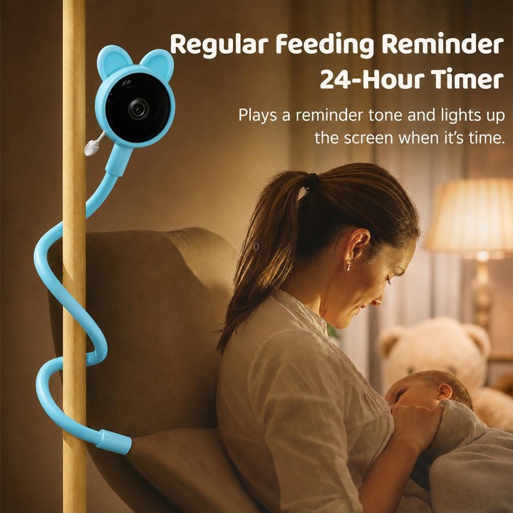 C11 2MP Wireless Wi-Fi Baby Monitor Care Camera, Plug Type:US Plug(Blue)