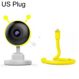 C11 2MP Wireless Wi-Fi Baby Monitor Care Camera, Plug Type:US Plug(Yellow)