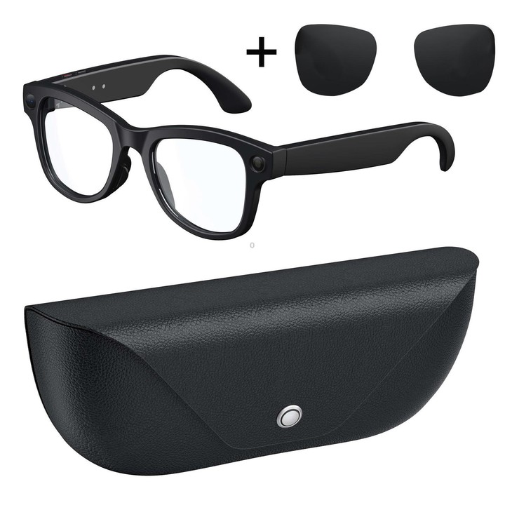 M02X Pro Max Smart AI Glasses with 8MP HD Camera, Video Recording WiFi Transmission Al Smart Voice Assistant, Type:Sunglasses +