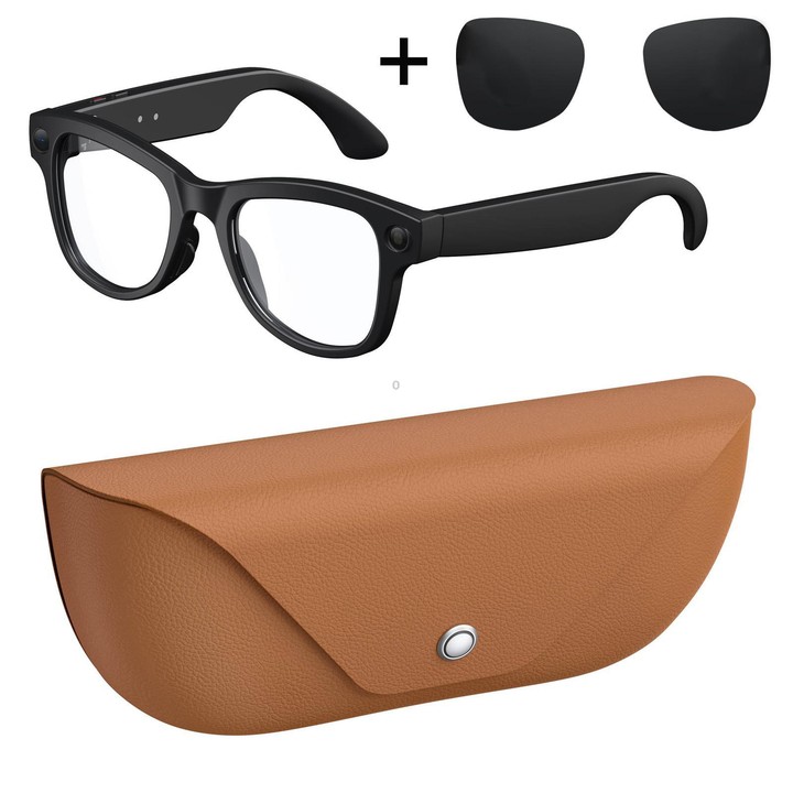 M02X Pro Max Smart AI Glasses with 8MP HD Camera, Video Recording WiFi Transmission Al Smart Voice Assistant, Type:Sunglasses +