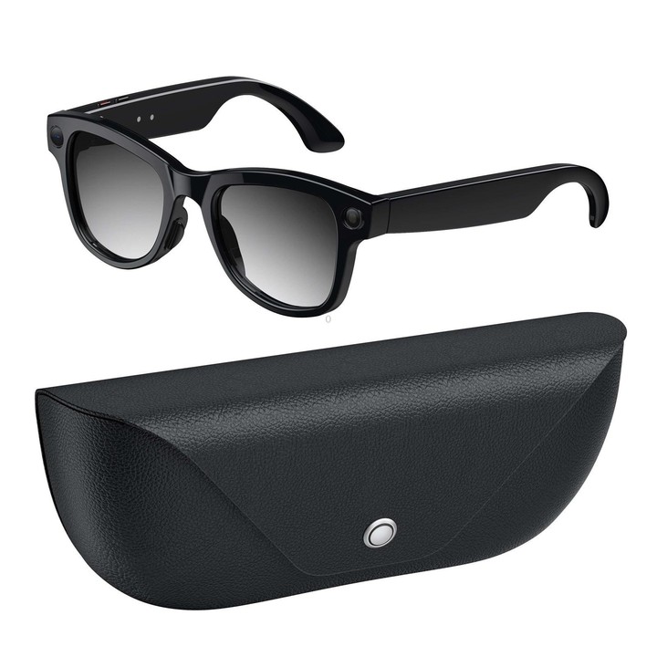M02X Pro Max Smart AI Glasses with 8MP HD Camera, Video Recording WiFi Transmission Al Smart Voice Assistant, Type:Gradient Lens