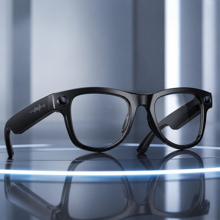 M02X Pro Max Smart AI Glasses with 8MP HD Camera, Video Recording WiFi Transmission Al Smart Voice Assistant, Type:Gradient Lens