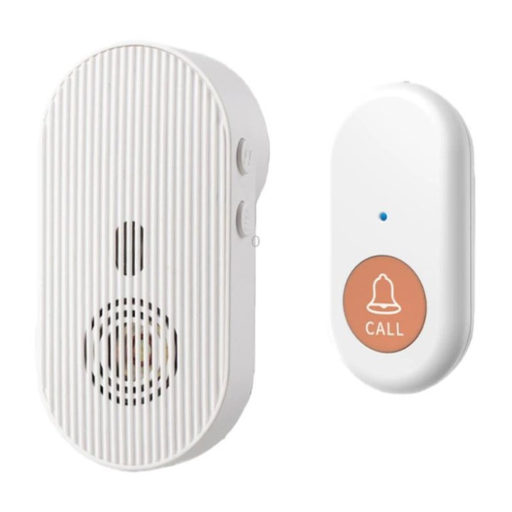 XY-808 Adjustable Volume Wireless Waterproof Doorbell Elderly Call Device, Plug:US Plug(White)