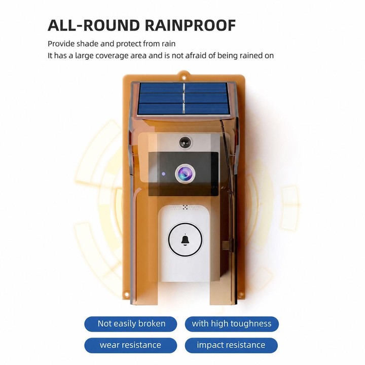 U9 1MP HD Smart Visual Doorbell Two-way Audio Camera, Model:Only Doorbell