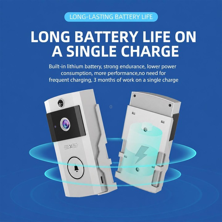 U9 1MP HD Smart Visual Doorbell Two-way Audio Camera, Model:Only Doorbell