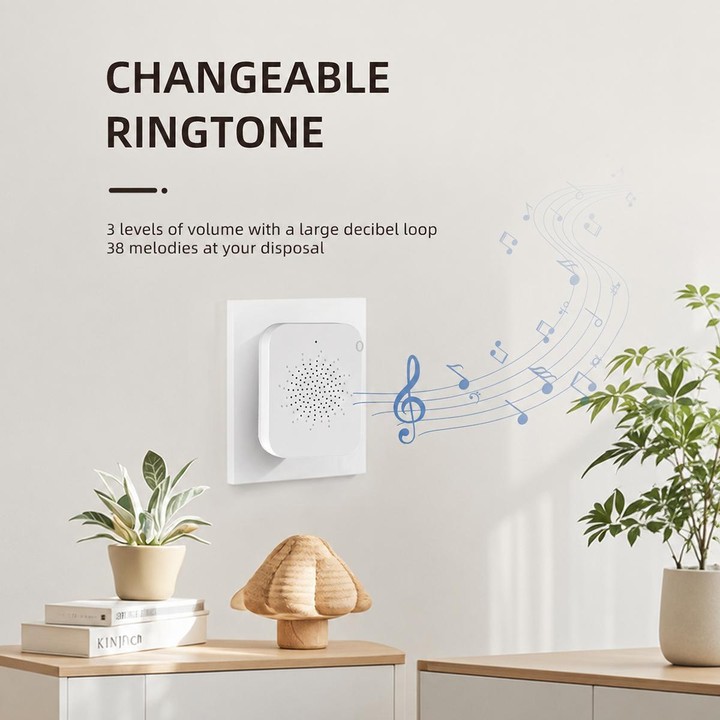 U9 1MP HD Smart Visual Doorbell Two-way Audio Camera, Model:Only Doorbell