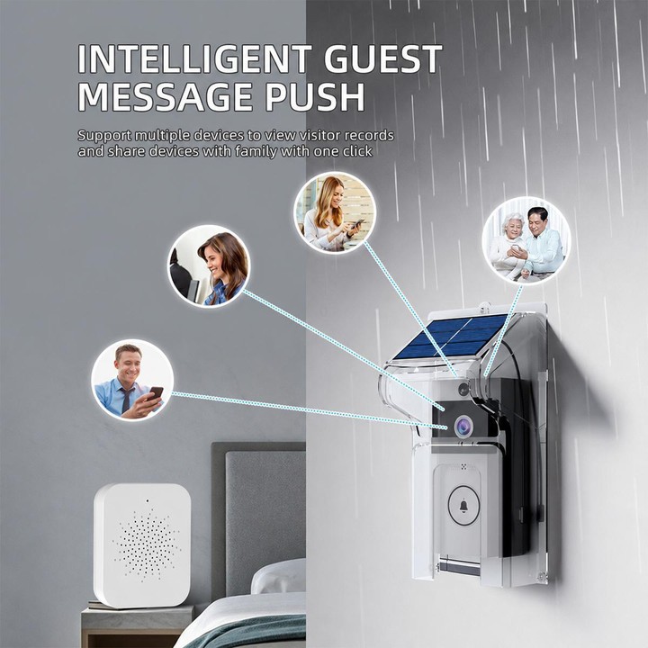 U9 1MP HD Smart Visual Doorbell Two-way Audio Camera, Model:Only Doorbell