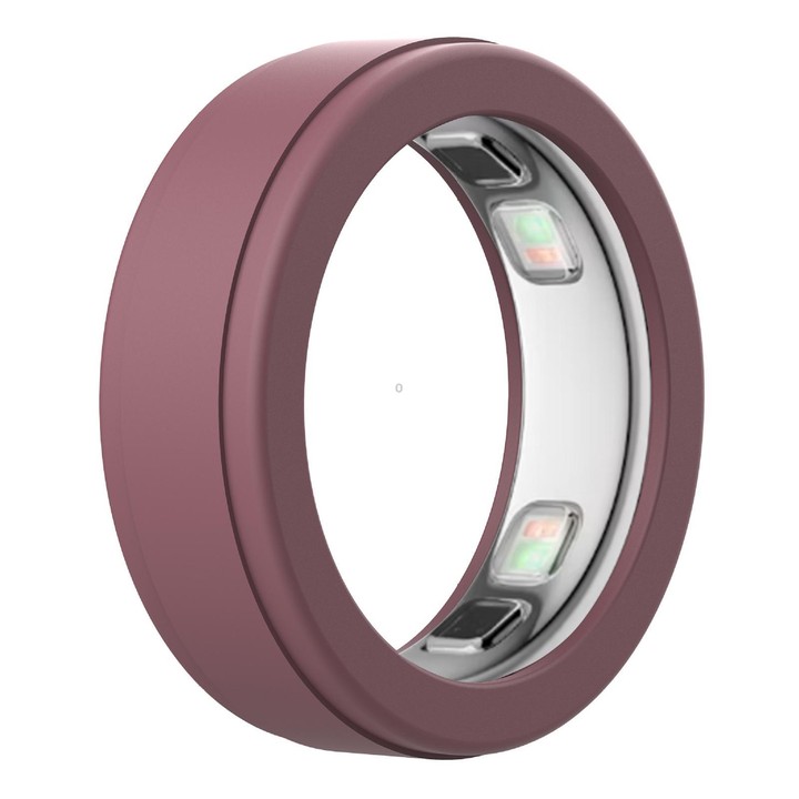 xDfind For Oura Ring5 Smart Ring Silicone Cover, Size:M(Bean-paste Red)