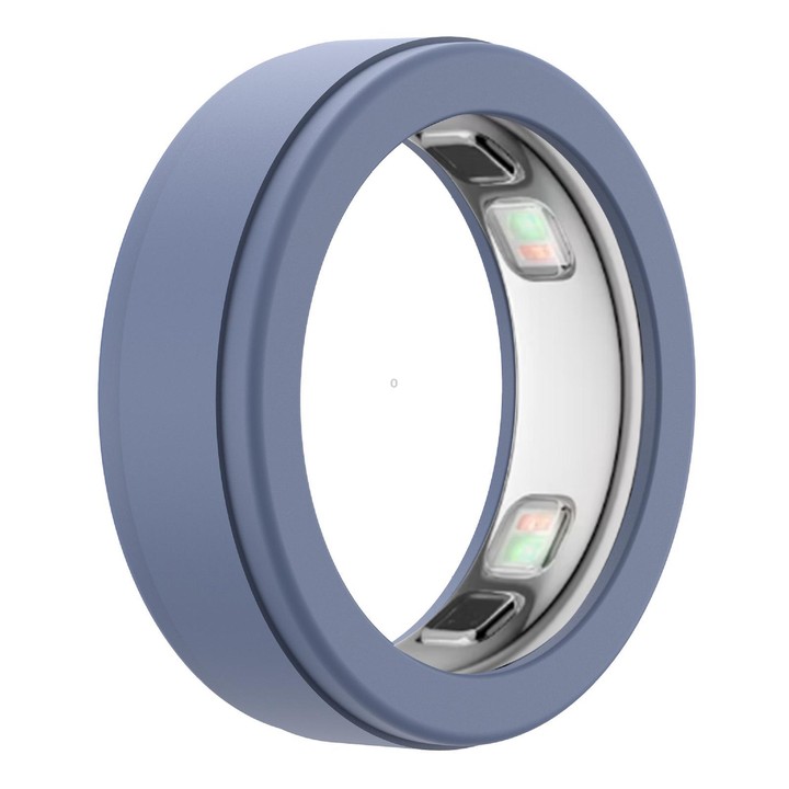 xDfind For Oura Ring5 Smart Ring Silicone Cover, Size:M(Blue-grey)