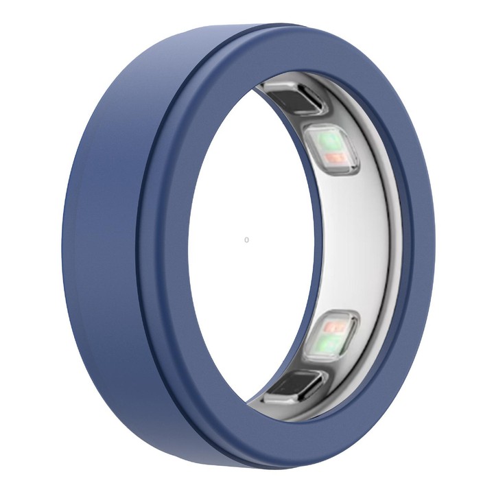 xDfind For Oura Ring5 Smart Ring Silicone Cover, Size:M(Dark Blue)