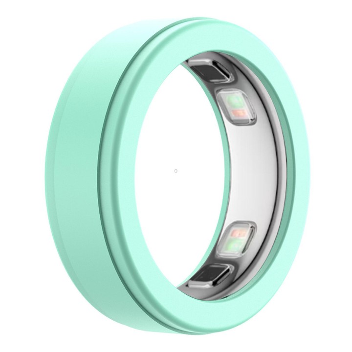 xDfind For Oura Ring5 Smart Ring Silicone Cover, Size:M(Teal)