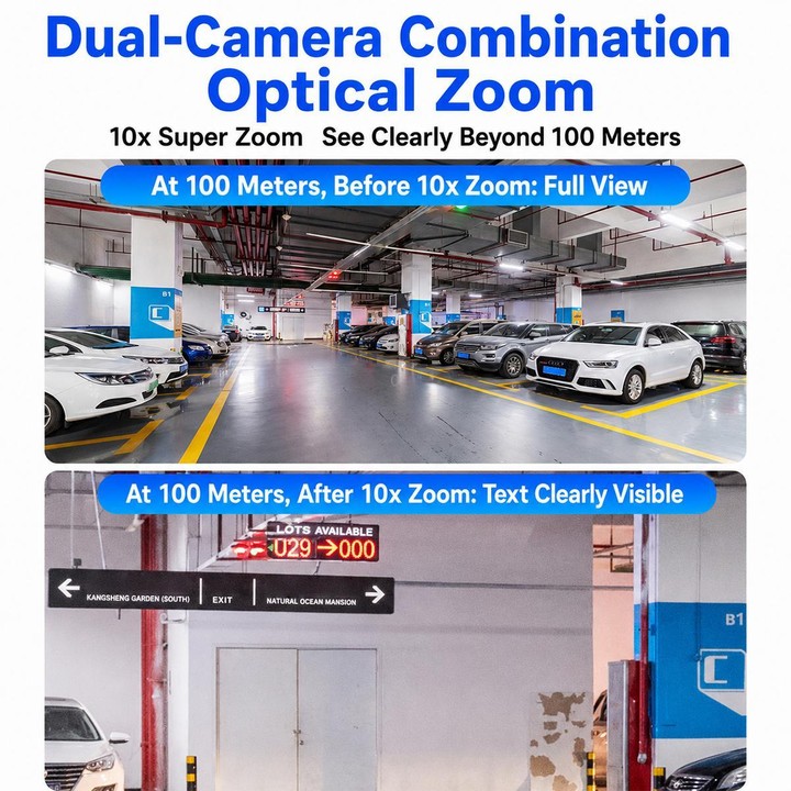 1080P HD Dual-Lens Smart Solar Energy Surveillance Camera without Memory Card, Type:4G European Version
