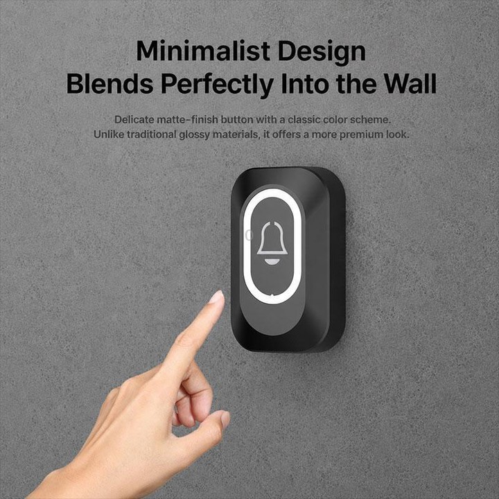 XY-809 Smart Waterproof Home Wireless Doorbell Elderly Wireless Elderly and Patients Emergency Call Button Doorbell, Power Plug: