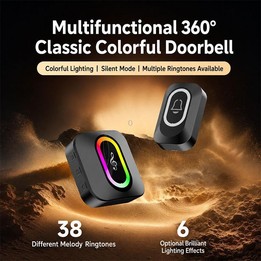XY-809 Smart Waterproof Home Wireless Doorbell Elderly Wireless Elderly and Patients Emergency Call Button Doorbell, Power Plug: