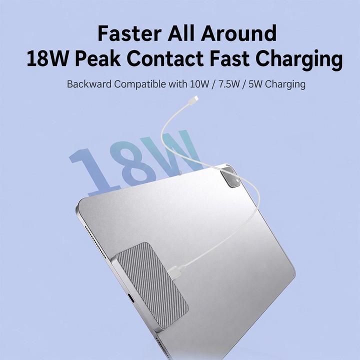 For iPad Pro 13 2025 / 2024 18W Smart PIN Magnetic Wireless Charging Connector(Grey)