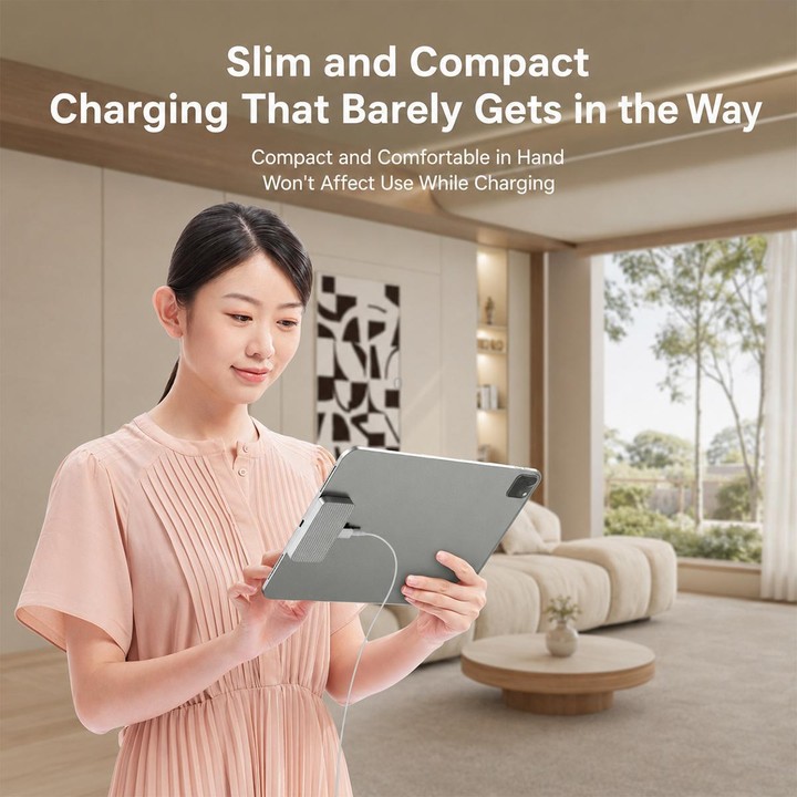 For iPad Pro 13 2025 / 2024 18W Smart PIN Magnetic Wireless Charging Connector(Grey)
