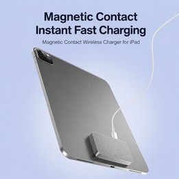 For iPad Pro 11 2025 / 2024 18W Smart PIN Magnetic Wireless Charging Connector(Grey)