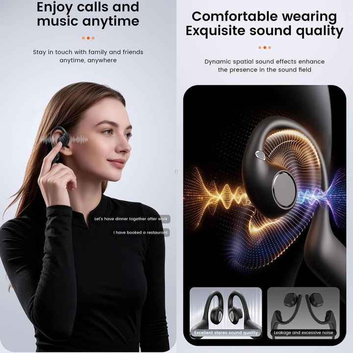 E12 Smart AI Headphones with 8MP HD Camera, Video Recording, Al Smart Voice Assistant(White)