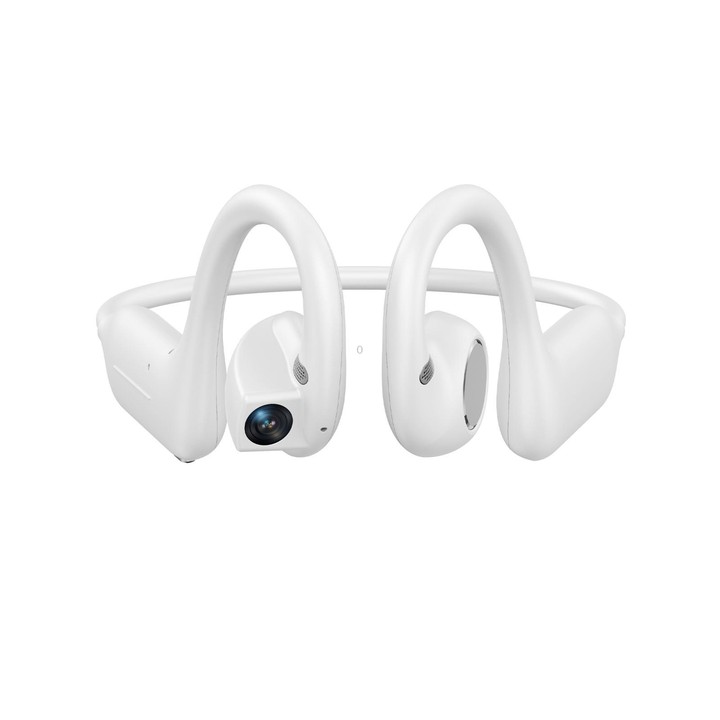 E12 Smart AI Headphones with 8MP HD Camera, Video Recording, Al Smart Voice Assistant(White)
