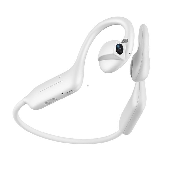 E12 Smart AI Headphones with 8MP HD Camera, Video Recording, Al Smart Voice Assistant(White)